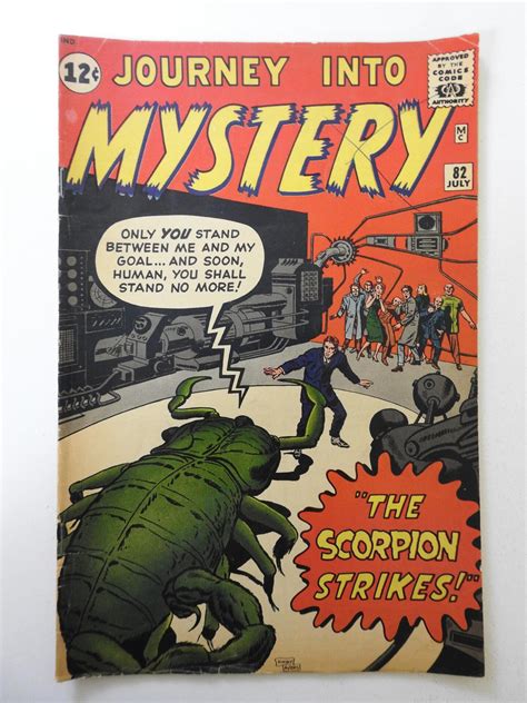 Journey Into Mystery Vg Condition Moisture Stain Comic