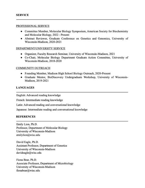 Free Phd Cv Template I Tempahive