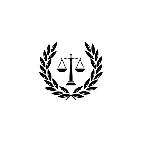 law firm logo, attorney at law logo isolated on white, vector ...