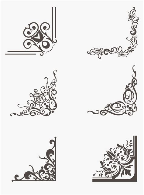 border greeting card brown lace png  vector wedding invitation