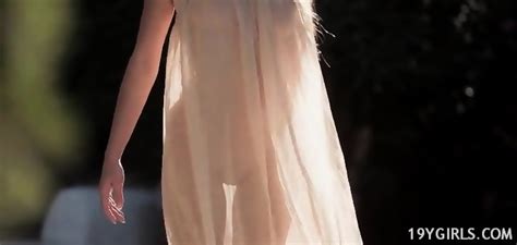 She Flashes Her Pussy In Public Masturbation Scene