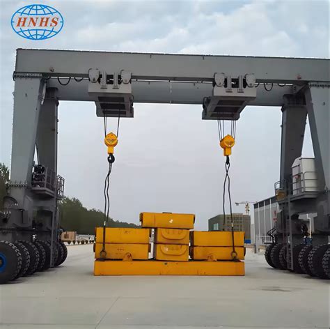 Huasui Rtg Double Girder Gantry Crane For Container Lift With Ce