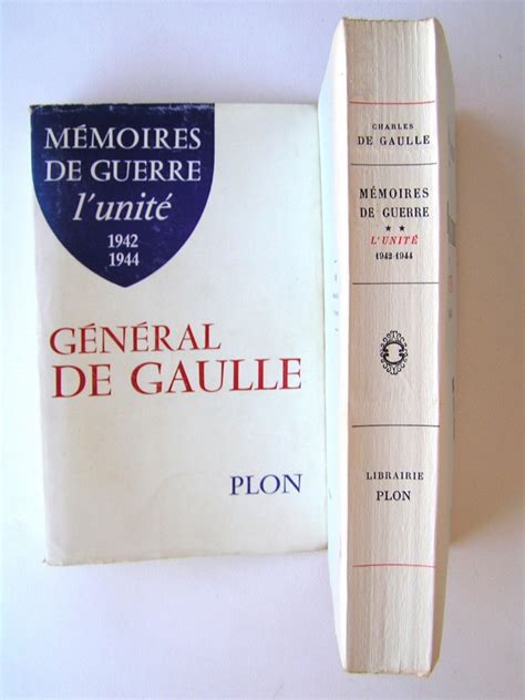 Général Charles De Gaulle Mémoires de guerre Complet en trois