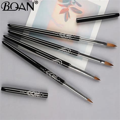 BQAN 2 4 6 8 Kolinsky Acrylic Nail Brush Good Quality Nail Art Mink