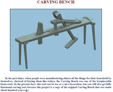 Wood Work Plans For A Wood Carvers Bench Easy Diy Woodworking