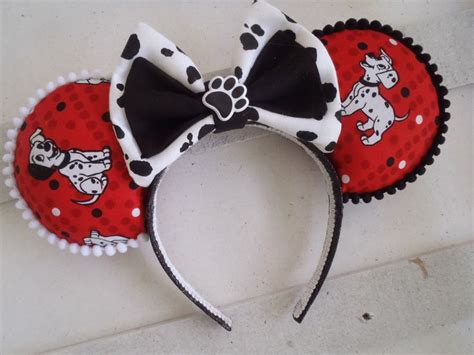 Handmade 101 Dalmatians Mouse Ears Headband 101 Dalmations Etsy Diy