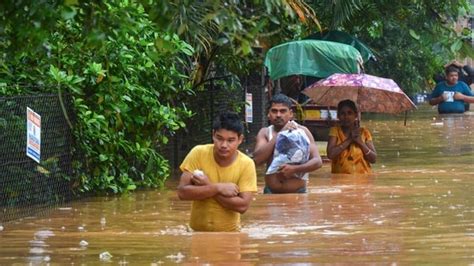 Assam Heavy Rains Throw Life Out Of Gear In Guwahati 4 Dead In