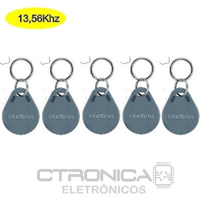 Kit 05 Chaveiros Tag Intelbras Rfid 13 56 Mhz Th1000 MF Shopee Brasil