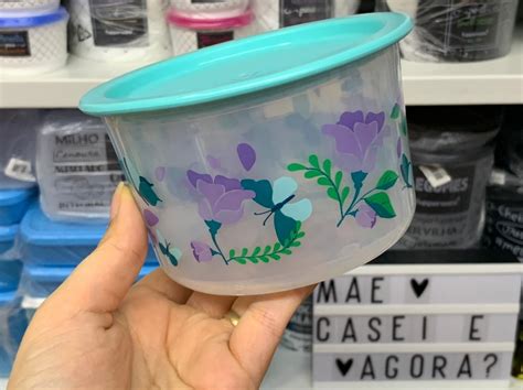 Tupperware Mini Instant Nea Slim Ml Borboletas M E Casei E Agora