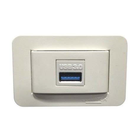 Tomada Embutir Móveis 01 Usb Dados Branco 00010 24884446 P