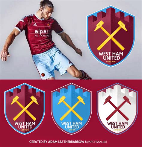 West Ham Badges Boleyn Inspired West Ham Crest 201617