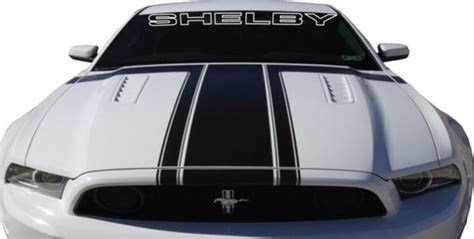 Ford Mustang Shelby Outlined Windshield Banner Decal Sticker | Custom Made In the USA | Fast ...