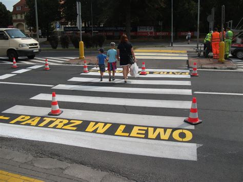 Akcja policji na przejściach dla pieszych Namalowano duże