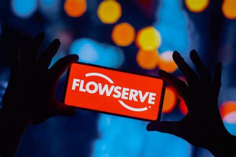 photo illustration flowserve corporation logo editorial stock