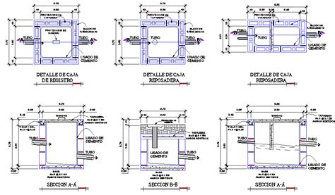 Main Hole Plan And Section Layout File Cadbull