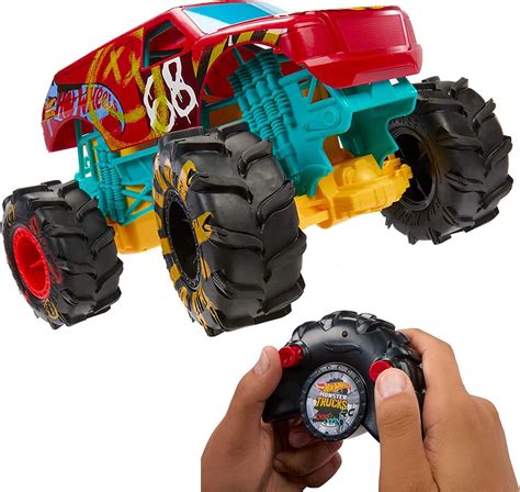 Hot Wheels Rc Monster Trucks Hw Demo Derby W Remote Control At