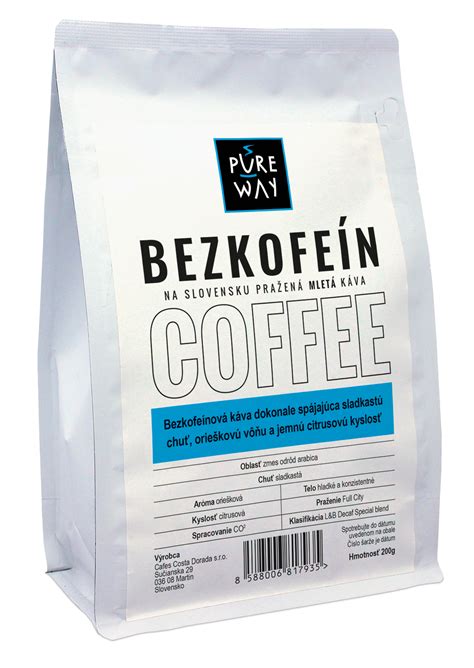 Bezkofeínová káva | Pureway.sk