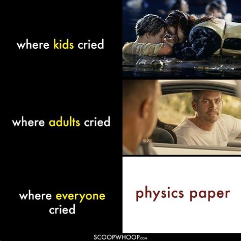 Physics paper meme