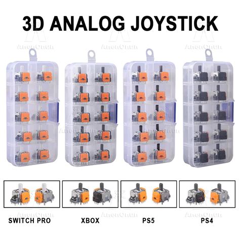 3D Anal Gico Joystick Pe As De Reposi O Hall Effect Sensor PS5 PS4 Xbox Switch