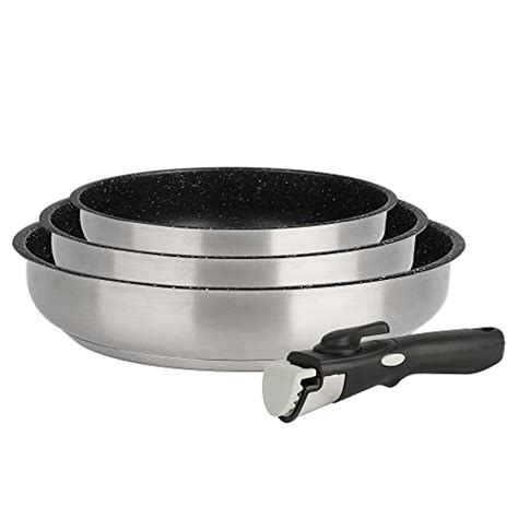 Kamberg Set De Po Les Lot Batterie De Cuisine Inox Pi Ces Acie