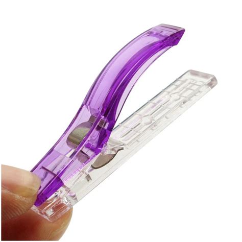 24pcs/lot Wonderful Purple Plastic Fabric Clips Clamps for Craft Sewing ...