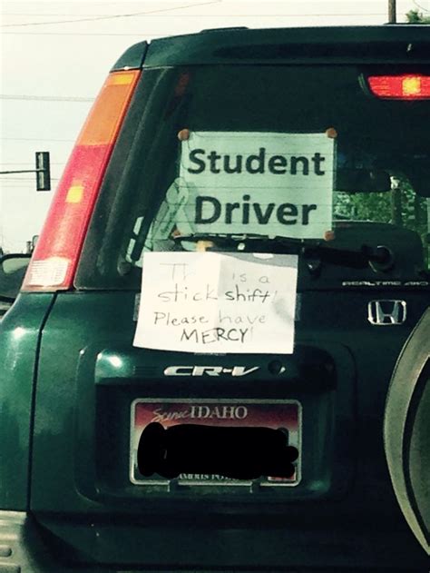 Student driver | Student driver, Student driver humor, Driving memes