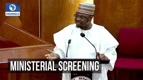 Senate Screens Ministerial Nominees Ali Isa Pantami Youtube