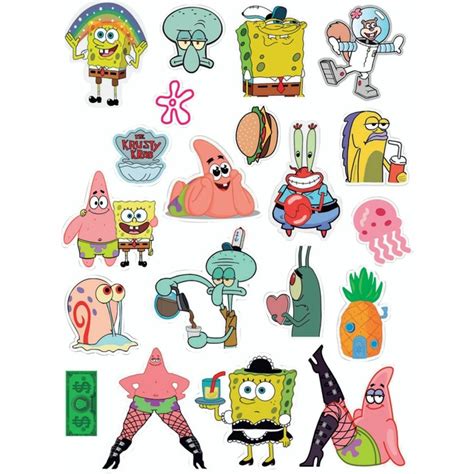 STICKERS WATERPROOF BOB ESPONJA KIME DECO