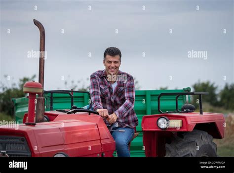 Farmer Tractor Driving Wheel Hi Res Stock Photography And Images Alamy