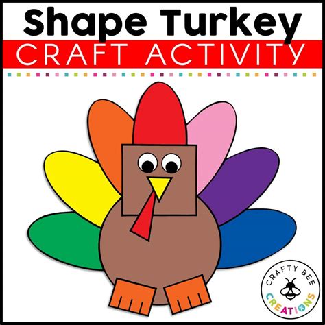 Shape Turkey Craft Activity Crafty Bee Creations