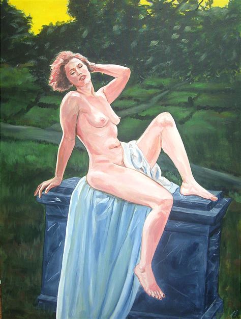 Springtime Nude Painting By Bryan Bustard Fine Art America