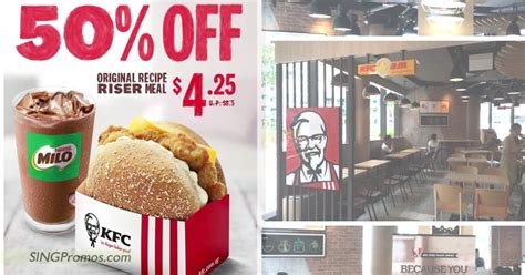 Lobang Kfc Spore Offering 50 Off Original Recipe Riser Breakfast