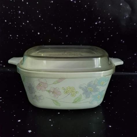 Corning Ware Petite Casserole Dish Pastel Bouquet Individual Etsy