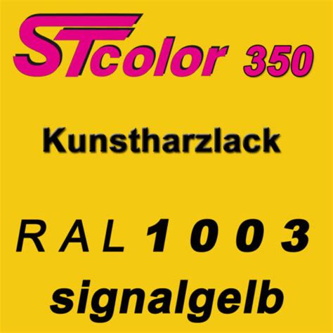 Kg Stc K Kunstharzlack Ral Signalgelb Gl Nzend Seidengl Nzend