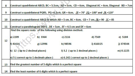 class  maths practical geometry worksheet set