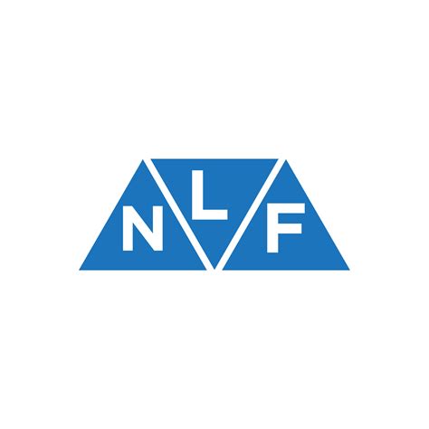 LNF abstract initial logo design on white background. LNF creative ...
