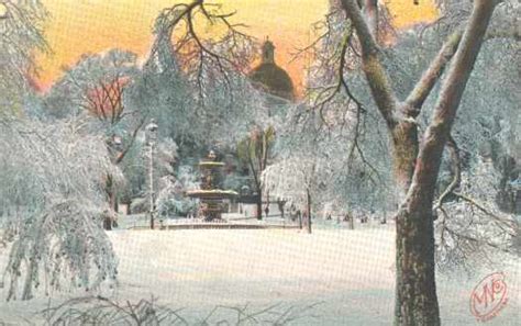 Free Postcard Image Of Boston Common In Winter