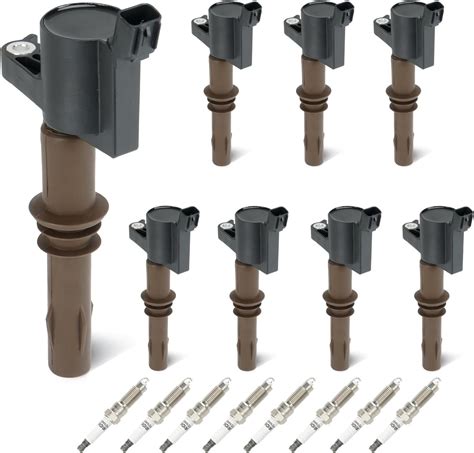 Set Of 8 Ignition Coils Pack 8 Iridum Spark Plugs Compatible With 2008 2010 Ford F