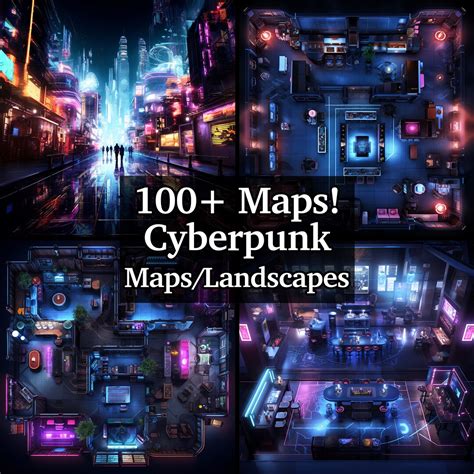 Cyberpunk City Map