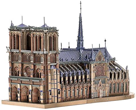 Piececool D D Puzzle Metallic Nano Puzzle Notre Dame Cathedral