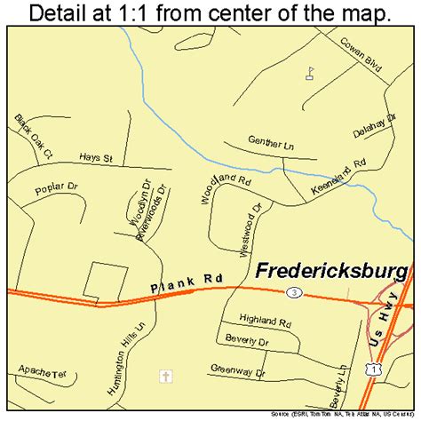 Fredericksburg Area Map