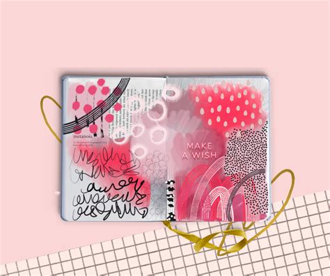 Digital Art Journal Abstract And Pink Vibes My Creative Journal