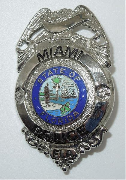 Vintage Miami Florida Police Officer Badge