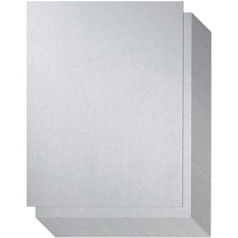 96 Sheet Silver Shimmer Metallic Cardstock Double Sided Paper For Scrapbooking Diy Projects 8