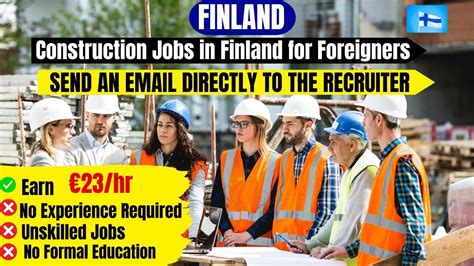 Jobs In Finland With Visa Sponsorship Construction Jobs In Finland