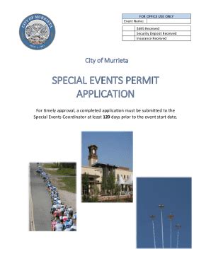 Fillable Online Special Event Permit Application City Of Hot Springs