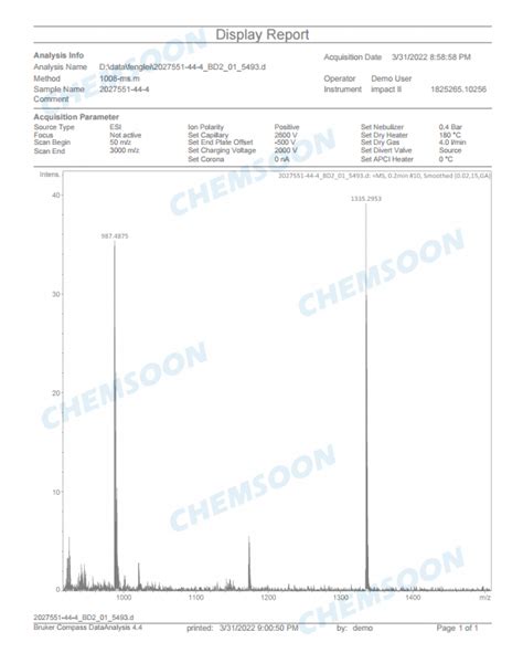 CAS 2027551 44 4 Chemsoon Mof COF Material Professional Supplier