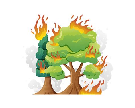 illustration vectorielle de feu de forêt 6912111 Telecharger