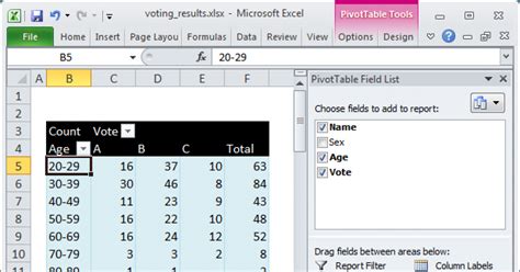 How To Group A Pivot Table By Age Range Exceljet