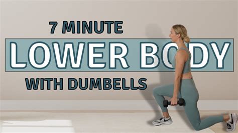 7 Min Toned Legs And Round Booty Workout At Home Dumbbell Workout